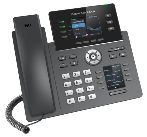 Grandstream GRP2614 - IP телефон. 12 SIP аккаунта, 4 линии, двойной цветной LCD (2.8