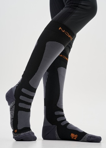 Термоноски с шерстью Nordski Alpine Ski black-orange