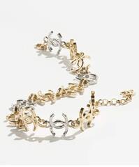 Колье-чокер CHANEL из логотипов коллекция spring summer 26/27