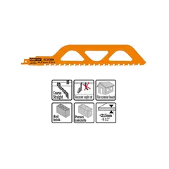 Пилка сабельная специальная 455x12,7x2TPI CMT JS2243HM
