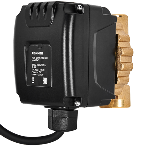 Циркуляционный насос ROMMER COMFORT для ГВС корпус латунь RCP-0005-150480