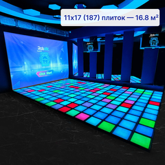 Интерактивный светодиодный пол с проектором «Арена Pixel Battle Plus» 187 шт