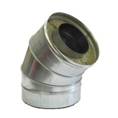 Колено-сэндвич 135° ф150х250 (430/0,8+оц.) FERRUM