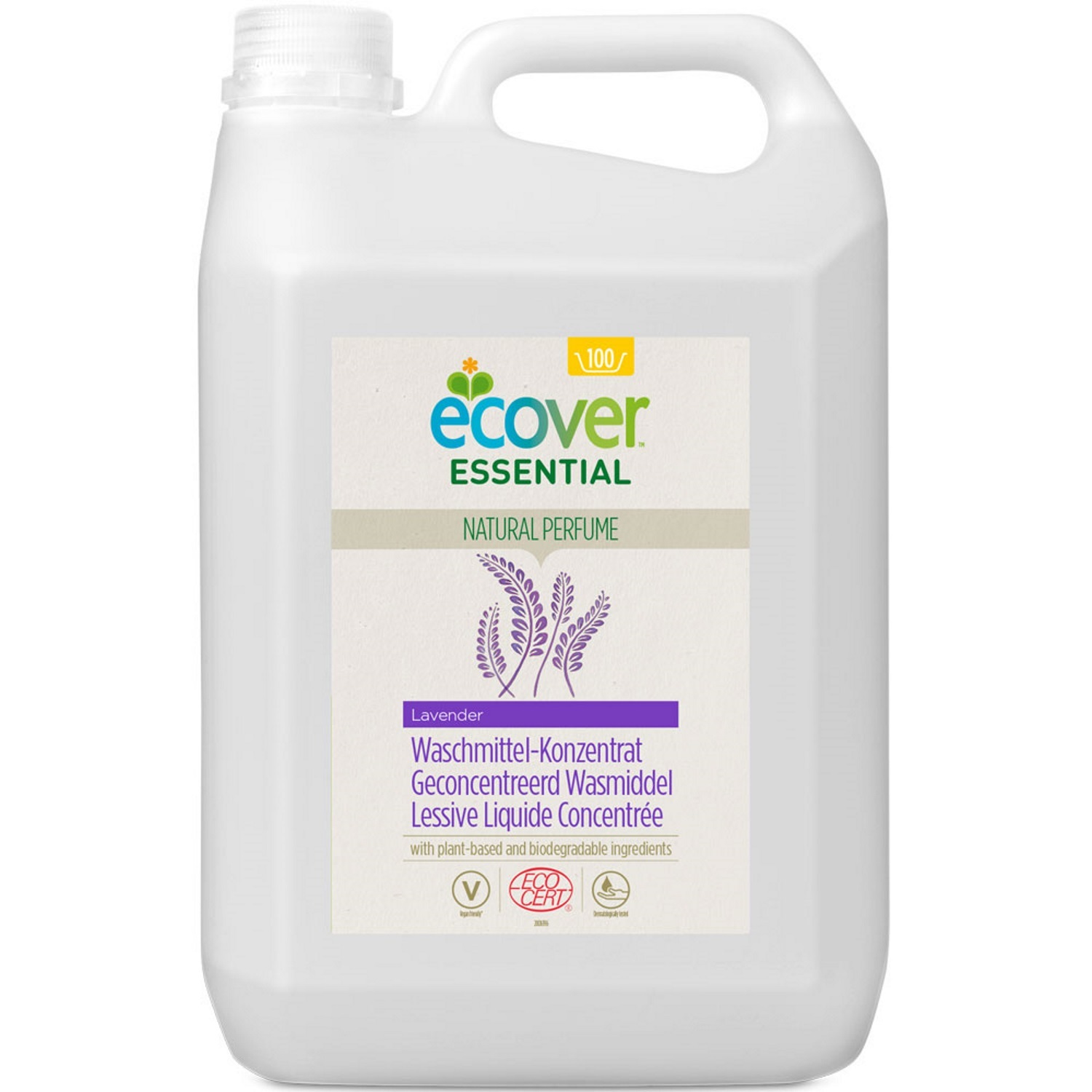 Жидкость для стирки Лаванда Ecover Essential (ECOCERT) 5л