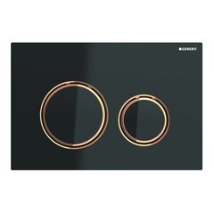 Geberit Sigma 115.650.SJ.1 Смывная клавиша, для двойного смыва, цвет металлический красное золото: красное золото, черный фото