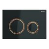 Geberit Sigma 115.650.SJ.1 Смывная клавиша, для двойного смыва, цвет металлический красное золото: красное золото, черный