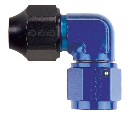 HL823-06D Фитинг угл.  для Al трубки 10мм, JIC/UNF 9/16 x 18, AL, синий, 90°, AN06 Goodridge