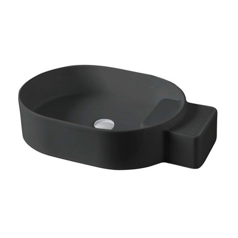 ArtCeram Cartesio CAL001 03 99 NERO *0 Раковина накладная, 36x58, цвет: чёрный