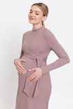 Платье для беременных и кормящих 16272 коричневый