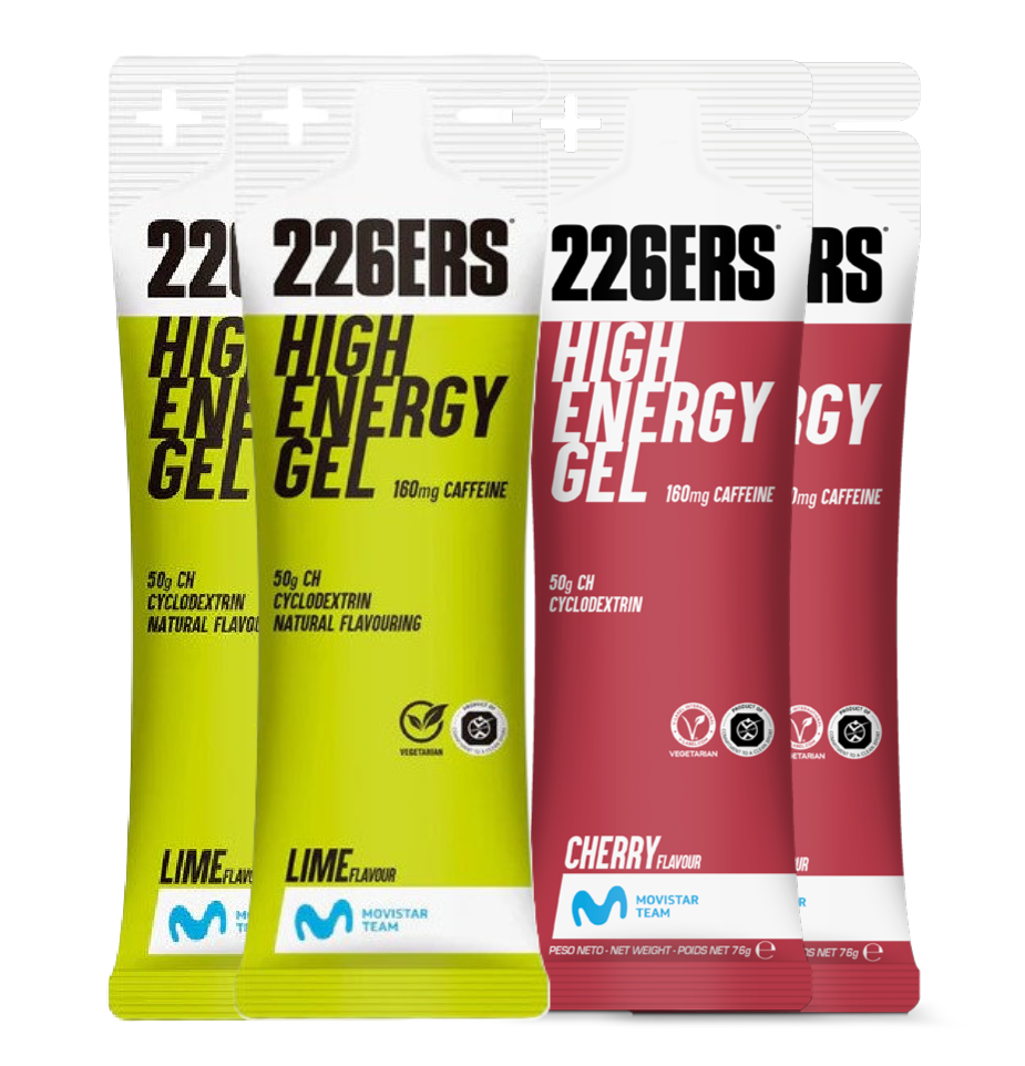 Набор высокоэнергетических гелей с кофеином 226ERS High Energy 76 г вишня-лайм