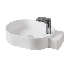 ArtCeram Cartesio CAL001 05 00 BI MATT *1 Раковина накладная, 36x58, цвет: белый фото