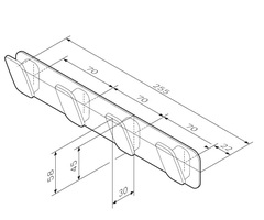 Набор крючков для полотенец AM.PM INSPIRE 2.0 - A50A35900