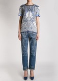 Джинсы бойфренд ROBERTO CAVALLI