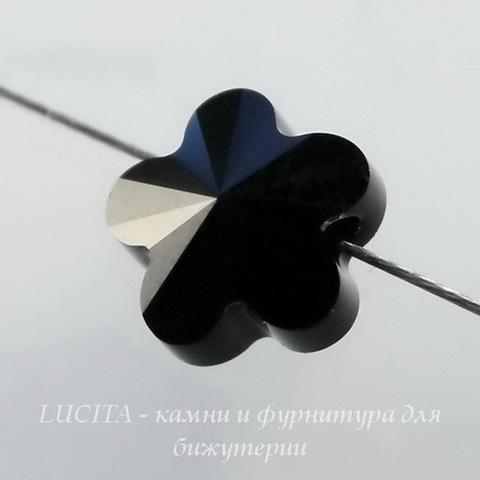 5744 Бусина в виде цветка Сваровски Jet 8 мм ()