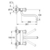 GROHE Costa L 31187001 Смеситель для мойки настенный