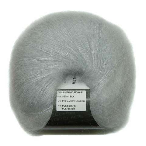 Пряжа Lana Gatto Silk Mohair Lux 6033 жемчуг