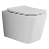 Ceramica Nova Cubic CN1806 Подвесной унитаз c ультра тонким сидением с функцией плавного закрытия, цвет: белый