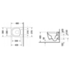 Duravit ME by Starck 2530090000 Чаша унитаза подвесного безободковая