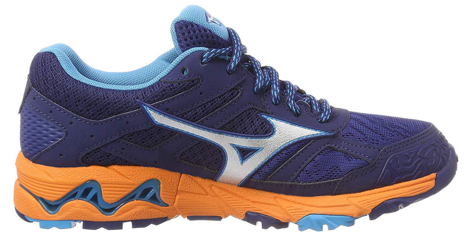 Mizuno Wave Mujin 5 GoreTex кроссовки беговые женские синие-оранжевые