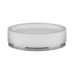 Gessi Ovale 25327#031 Мыльница настольная, белая, основание хром фото