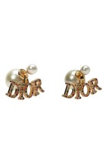 67544- Серьги-пусеты DIOR с подвесками с цветными камнями lux