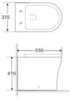 BelBagno BB1224CBR-P Унитаз приставной безободковый со скрытым креплением, цвет: белый