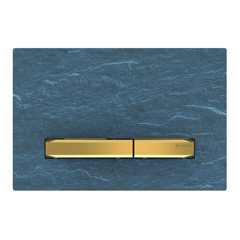 Geberit Sigma 115.672.JM.2 Смывная клавиша, для двойного смыва, цвет металлический латунь: латунь, сланец Mustang