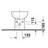 Duravit D-Code 22371000002 Биде напольное