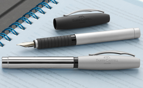Перьевая ручка Faber-Castell Basic Metal Shiny перо F