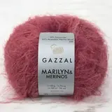 Пряжа Gazzal Marilyn & Merinos 8266 розовое вино