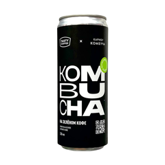 Комбуча Карибу на зеленом кофе, 330 мл
