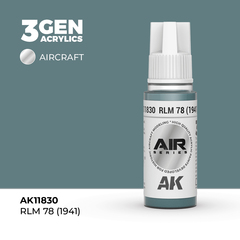 Акриловая краска AK Interactive RLM 78 (1941) 3GEN AIR, 18мл