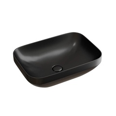 Ceramica Nova Element CN6055MB Умывальник чаша накладная круглая, 50x35.9, цвет: чёрный матовый фото