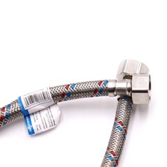 АКВАЛЮКС Гибкая подводка для воды ВР 1/2" х ВР 1/2", длина 60 см (BZN60)