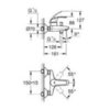 GROHE 124446 Комплект смесителей для ванной комнаты 3 в 1, хром