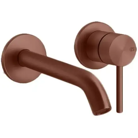 Gessi 316 54086#708 Встраиваемый смеситель с изливом 200-170мм (внешние части), цвет: brushed copper pvd
