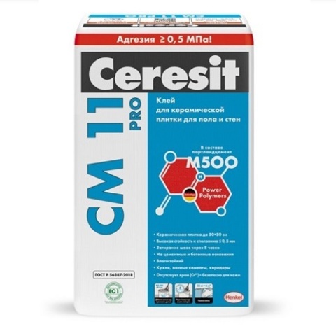 Клей для плитки универсальный Ceresit CM 11 PRO / СМ 11 ПРО