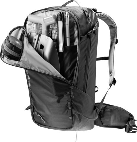 Картинка рюкзак для сноуборда Deuter freerider 30 black - 2