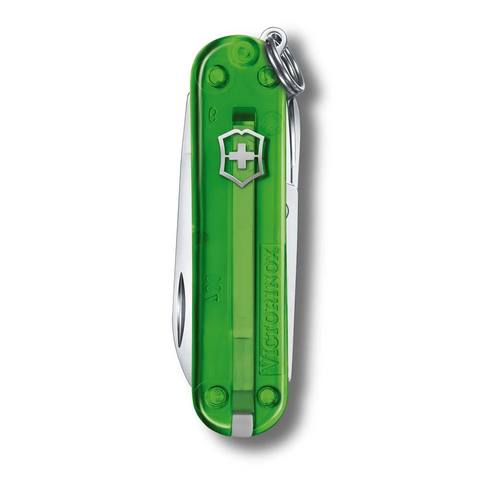 Нож-брелок Victorinox Classic SD Transparent Colors, Green Tea (0.6223.T41G)