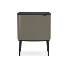 Мусорный бак Touch Bin Bo (11 л + 23 л), Платиновый