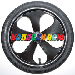 Колесо для детской коляски №003067 надув 14 дюймов (44-288) 14х1 3/8х1 5/8 с тормозной шестеренкой. BEBE-MOBILE INES / ADAMEX SOFIA