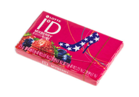 Жевательная резинка ID Mixberry ягодный микс без сахара, 25г