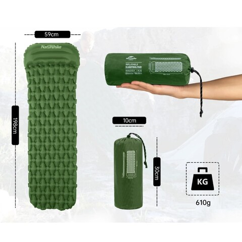 Коврик надувной Naturehike FC-12 с мешком для надувания