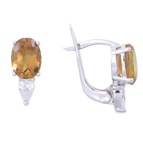 Серьги из серебра с султанитом Арт.2261с