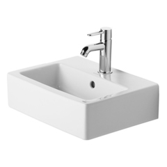 Duravit Vero 704450041 Раковина для рук медицинский Med, без перелива, с 1 отв. под смес., 450x350мм, цвет: Белый фото