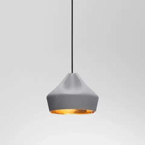 Фото: Подвесной светильник Pleat Box 24 LED серо-золотой - основной вид