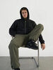 Худи Unaffected Zip флисовое с вышивкой UF Чёрн.