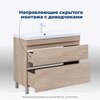 Aquanet 344146 Тумба Нота new 90 напольная 2ящ. цв.дуб светлый (344146)
