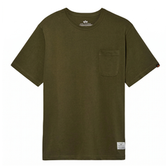 Футболка Alpha Industries Essential Pocket Olive (Зеленая)