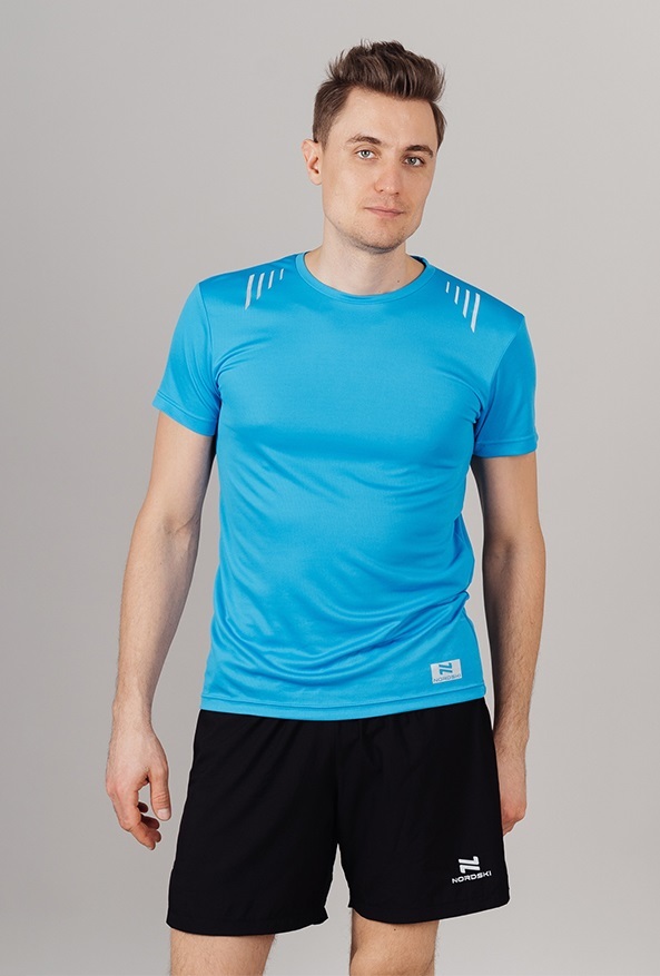 Nordski Run футболка для бега мужская blue - 6